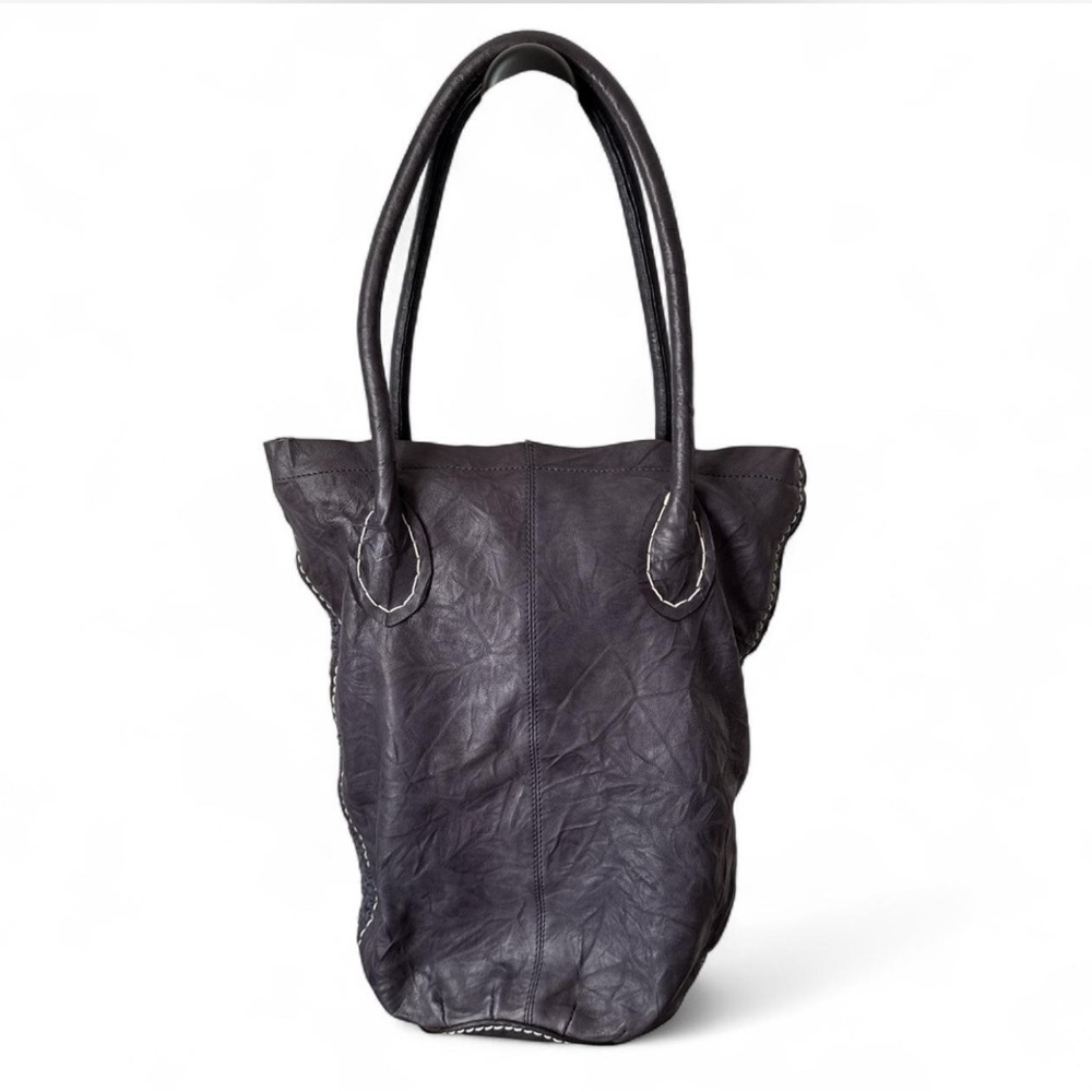 Ameri Leather Barrel Shoulder Tote.Leather On One… - image 1